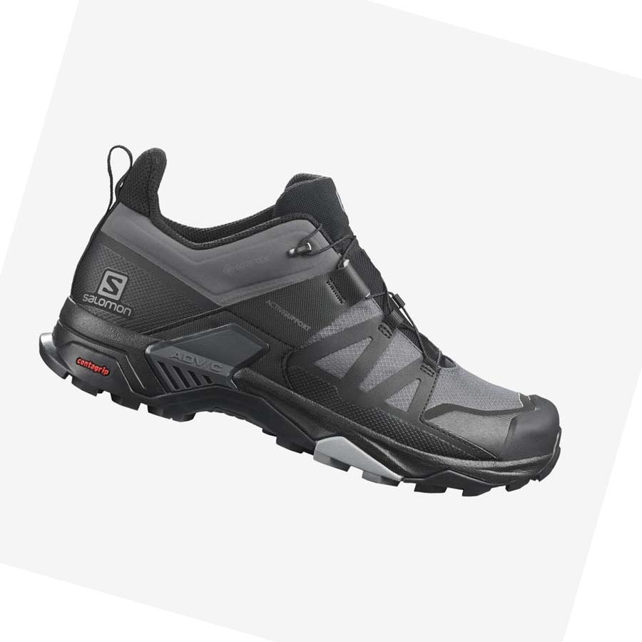 Salomon X ULTRA 4 GORE-TEX Túracipő Férfi Szürke Fekete | HU 2034CTV